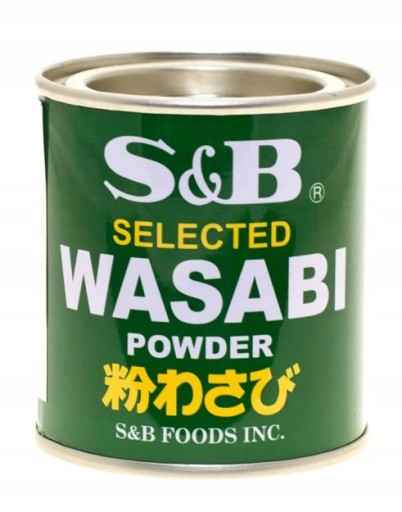 Wasabi chrenový prášok S&B 30g plechovka