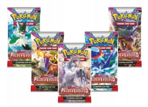 POKEMON SCARLET&FIOLET PALDEA EVOLVED CARDS DARČEKOVÉ VRECKO S 10 KARTAMI