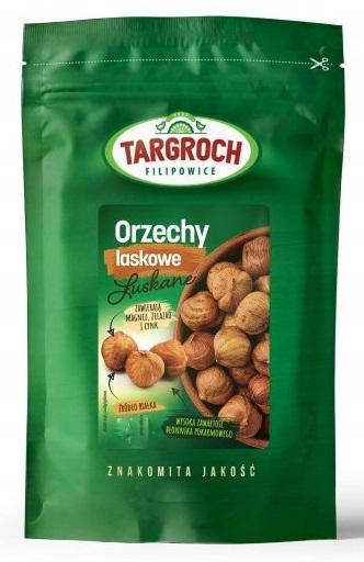 Targroch Snack z lieskových orieškov Proteín Horčík Železo Zinok 250 g