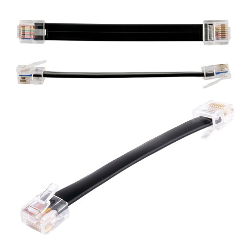 Patchcord patch kábel RJ45/RJ45 10cm plochý, 5 ks