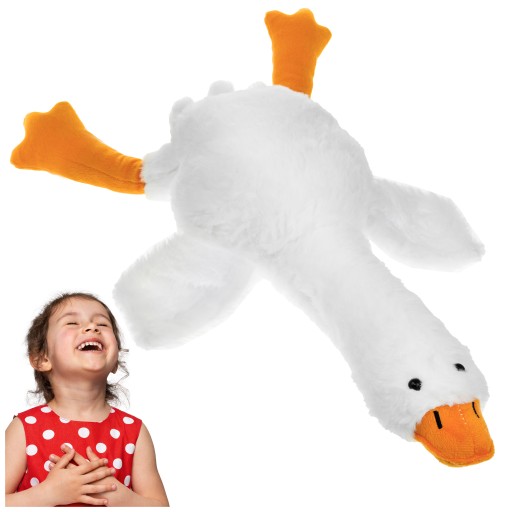 PLYŠOVÝ VANKÚŠ FUNGY MASKOT, HUSIA STEFKA, 50CM