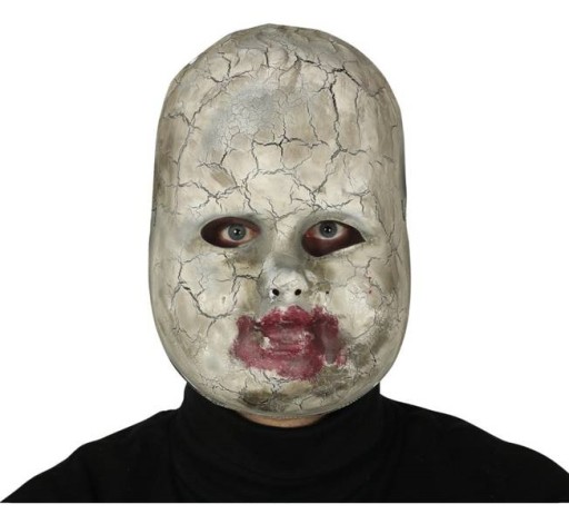 PORCELÁNOVÁ HALLOWEENOVÁ MASKA PRE BÁBIKU