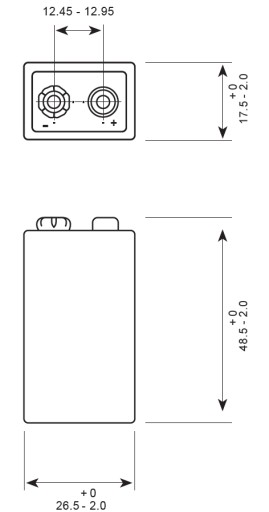Alkalická batéria 9V 6LR61 GP Battery