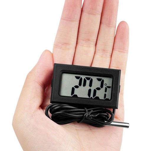 PRESNÝ ELEKTRONICKÝ DIGITÁLNY TEPLOMER SO SONDA 1m AKVÁRIOVÝ DISPLEJ