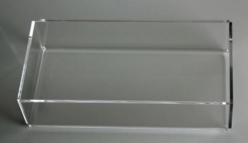 Box Container Organizer vyrobený z priehľadného plexiskla