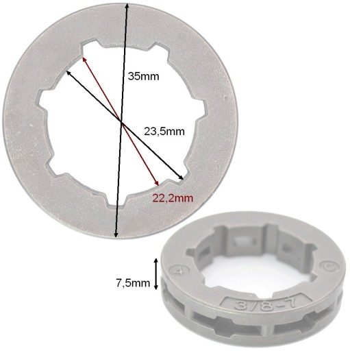 PÍLA PLÁVAJÚCE KOLEKO 3/8 7z HUSQVARNA 142 254