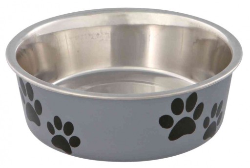 TRIXIE Kovová miska pre mačky s protišmykovým povrchom 0,45l / 14cm