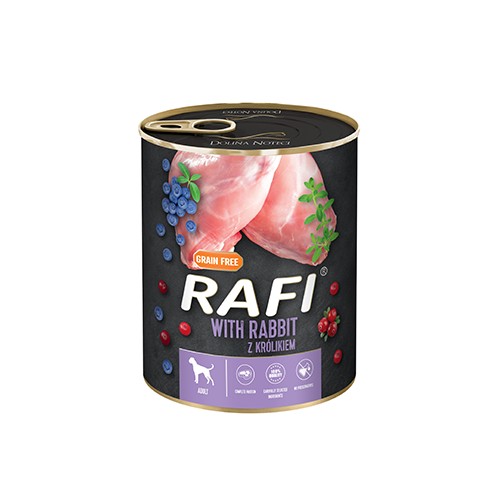 DOLINA NOTECI RAFI - Králik 800g - Konzerva pre psa