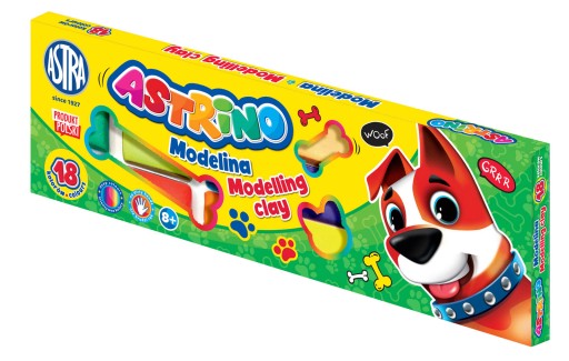 ASTRA MODELINA Astrino 18 farieb POĽSKÝ výrobok 18x11g