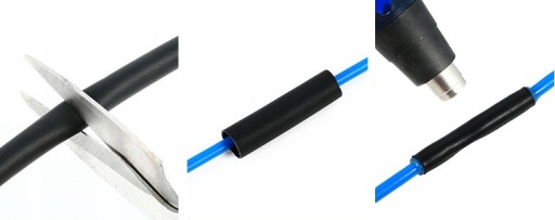 Zmršťovacia bužírka Ø8/2mm s lepidlom 1 meter