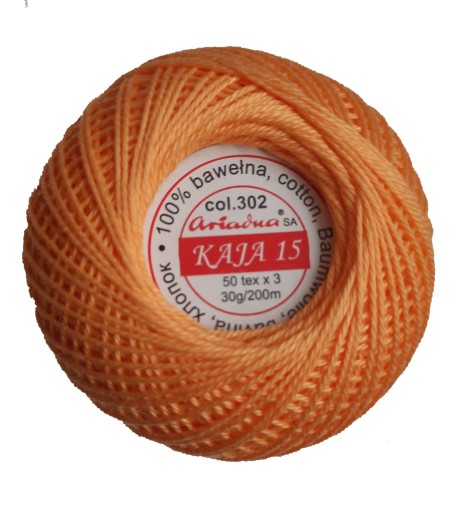 Cordonek KAJA 15, farba 302, svetlo oranžová