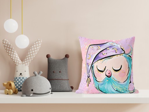 Obliečka na vankúš SOVA 45CM 45X45 VEĽKÝ vankúš