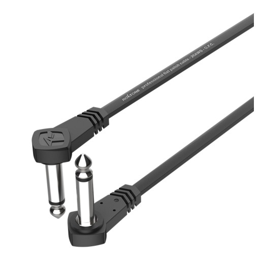 JACK Cable 6.3 PATCH KONEKTOR PRE PLOCHÉ GITAROVÉ EFEKTY ROXTONE 10cm