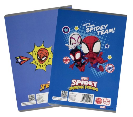 NOTEBOOK A5 16 STR. GRID SPIDER MAN