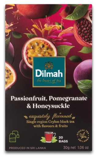 Dilmah Black Tea Granátové jablko Mučenka Medovka Mučenka 20 vrecúšok