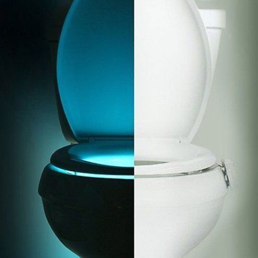LED LAMPA PRE WC, SENZOR POHYBU A SVETLA