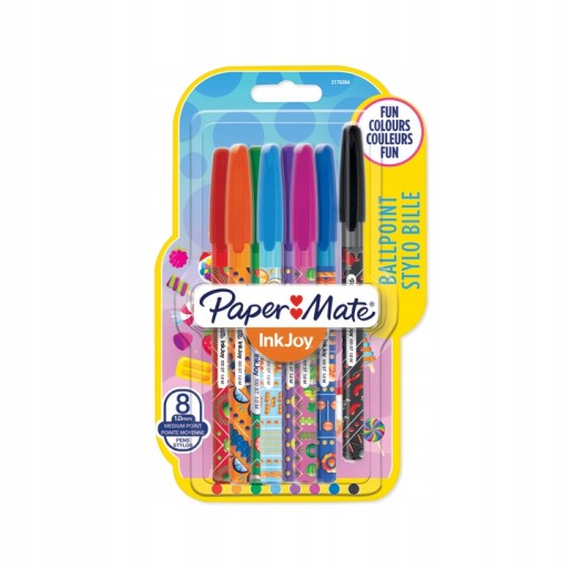 Guľôčkové pero InkJoy Pop mix 8 ks