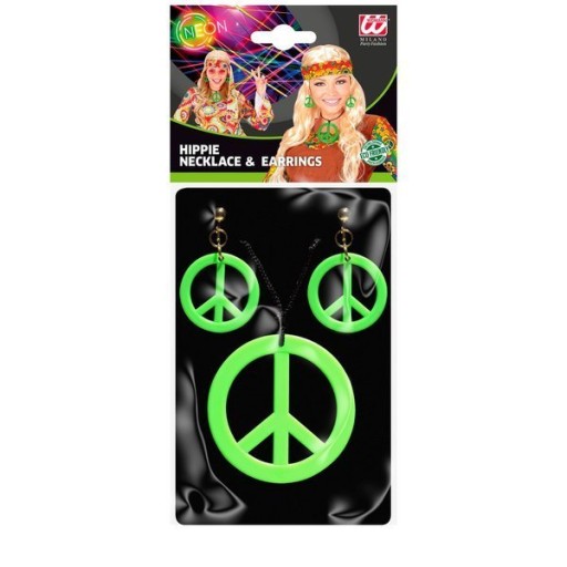 PACIFIC ŠPERK HIPPIE ZELENÝ PRÍvesok + NÁUŠNICE