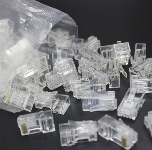 RJ45 PLUG RJ45 8P8C Koncovky pre UTP PLUG 20 ks