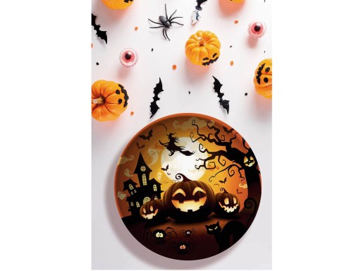 Halloweenska tekvicová misa 27 cm 1 ks