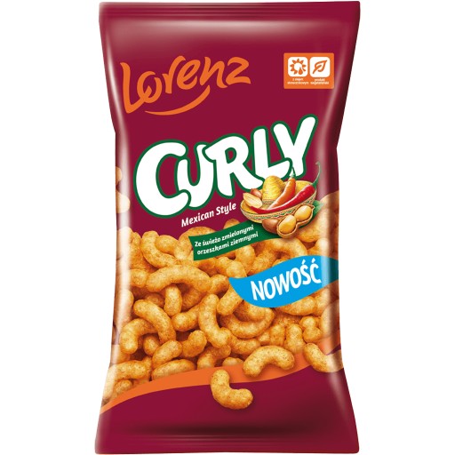 Lorenz Curly arašidové chrumky na mexický spôsob s jemne pikantnou príchuťou 100 g