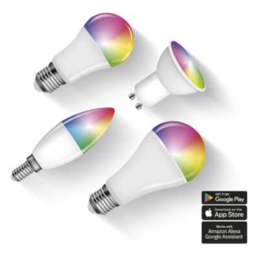GoSmart MR16 GU10 LED žiarovka 4,8W (35W) 400lm RGB stmievateľná Wi-Fi