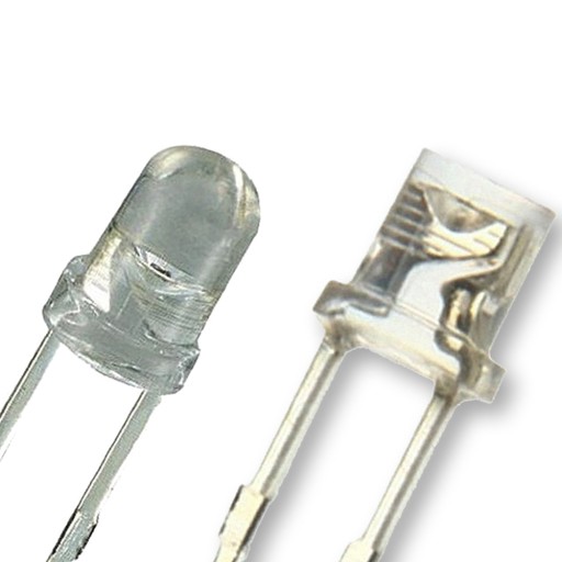 BIELE A FAREBNÉ LED 3mm 25 KS dióda