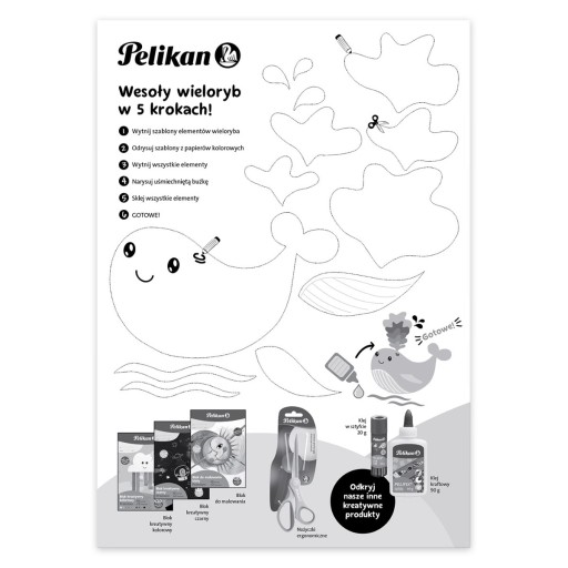 Farebný blok na kreslenie A4, 10 listov, 120g/m PELIKAN