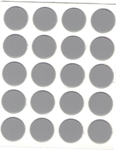 Čiapka samolepiaca šedá 13mm 20ks 94121