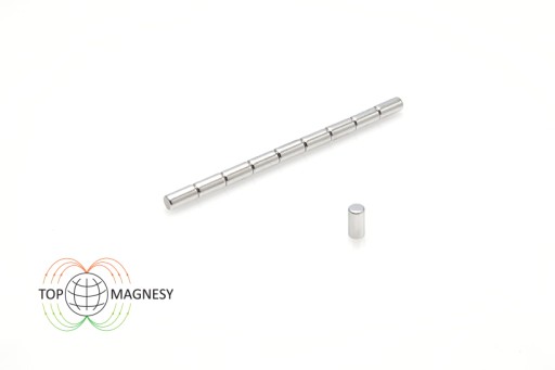 Neodymový cylindrický magnet MW 3x6 N38 10 ks