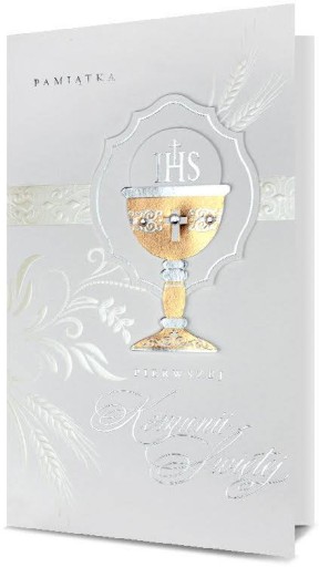 Elegantné pohľadnice 3D Communion H1729