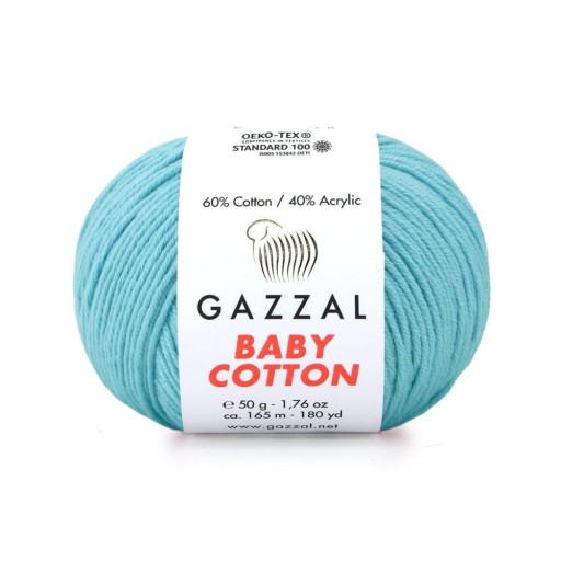 Gazzal Baby Bavlnená priadza 3451 - 50g - patina