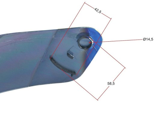 Zrkadlový štít na prilbu AWINA CRB TN 003 JH ST HELMET INTEGRAL