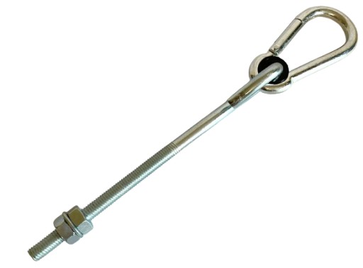 HÁČKOVÝ HÁK S KARABÍNOVÝM UCHYCENÍM 10MM
