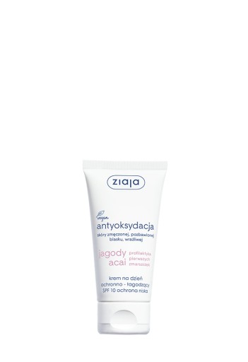 ochranný, upokojujúci denný krém SPF 10, bobule acai