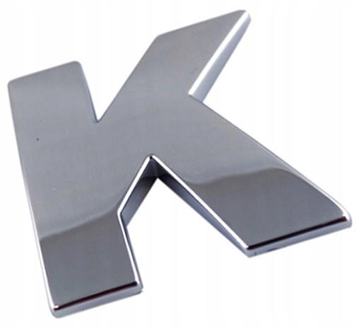 D3L91 ZNAK PÍSMENO CHROMOVANÉ PÍSMENO k K VEĽKÉ 5,6 cm