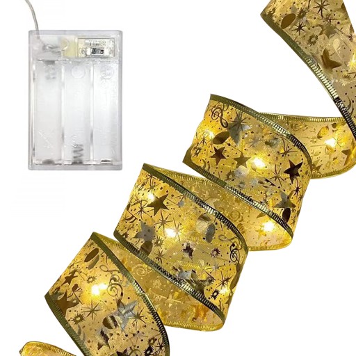 LED VIANOČNÉ SVIETIDLÁ STUHA GARLANDA VIANOČNÝ STROMČEK 50LED 5m 2700K