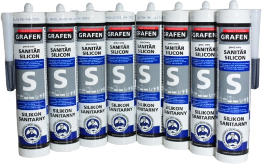 GRAFEN sivý sanitárny silikón STOP PLESNI 280ml