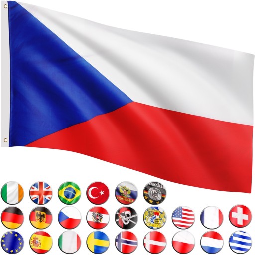 VLAJKA ČESKEJ REPUBLIKY ČESKÁ REPUBLIKA 120x80 CM PRE SŤAŽŇ ČESKEJ REPUBLIKY