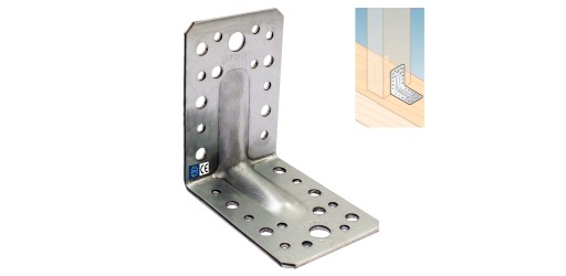 KPS1 KONEKTOR MONTÁŽNY UHOL S RAZENÍM 90x90x65x1,5 10ks DOMAX