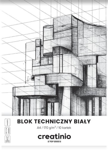 CREATINIO TECHNICAL PODLOŽKA A4 BIELA 10 listov 170G