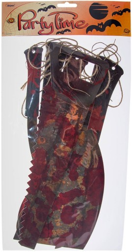 BLOOD GARLAND BUTCHER TOOLS HALLOWEEN 150CM