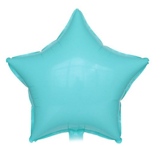 Fóliový balónik hviezda tyrkysová Tiffany hviezda 45cm