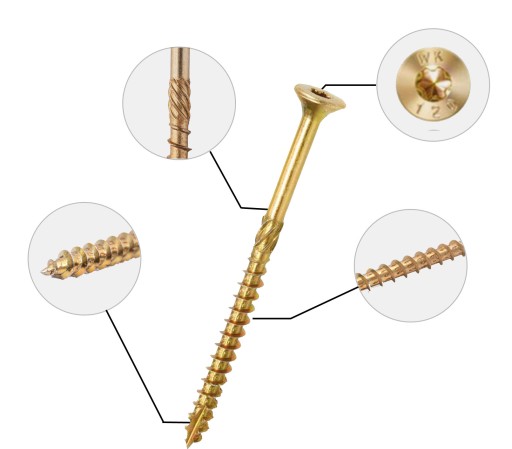 TESÁRSKE SKRUTY DO DREVA 3x40 TORX 500 ks