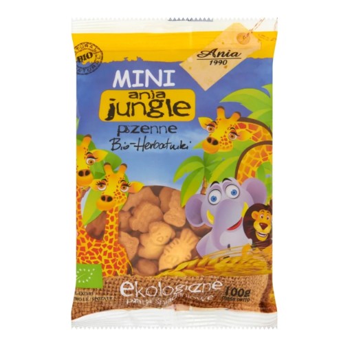 Ania Mini Jungle pšeničné sušienky 100g BIO
