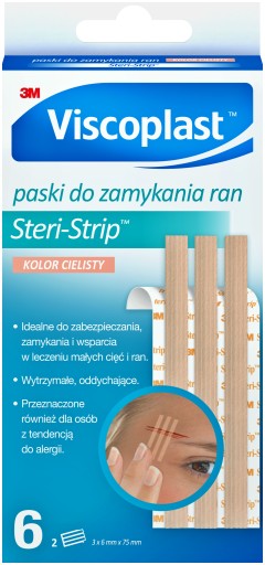 VISCOPLAST STERI-STRIP 6 KS ORECH