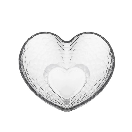 Sklenená miska na šalát srdcová miska Altom Design 11,8 cm 220 ml