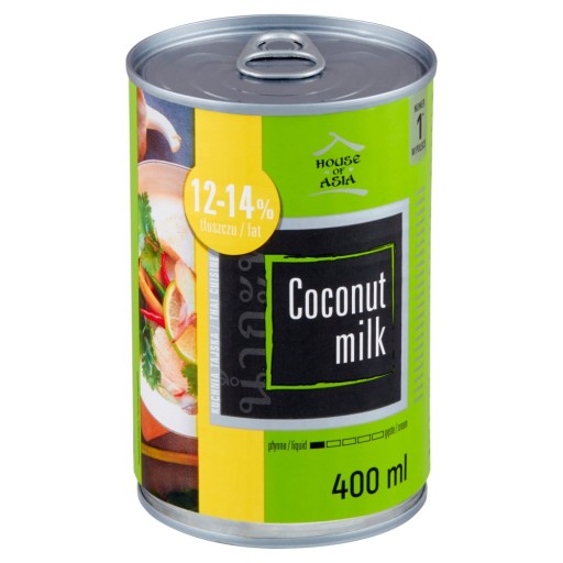 Kokosové mlieko 12-14% 400ml.