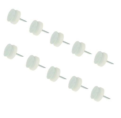 20 x klzák, klzák, plsť, nábytková noha, 17 mm