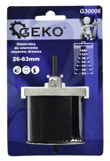Dierovacie píly na vŕtanie otvorov do dreva 26-63mm GEKO